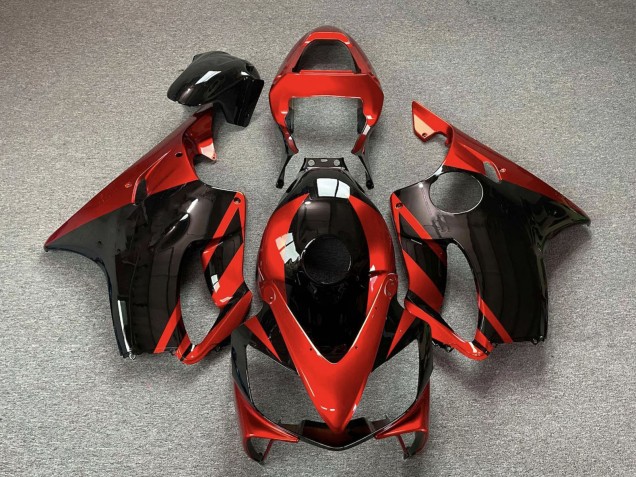 2001-2003 Honda CBR600 F4i Motorcycle Fairings - Red Glossy Black Canada for Sale