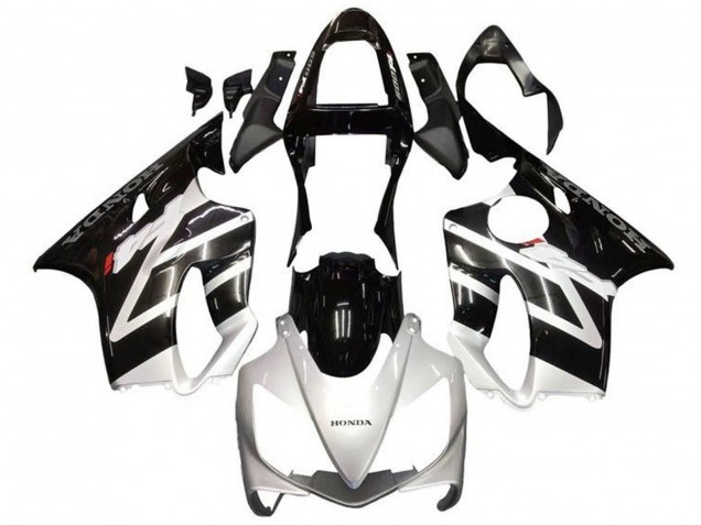 2001-2003 Honda CBR600 F4i Motorcycle Fairings - Silver Glossy Black Canada for Sale