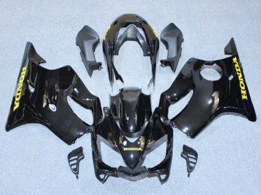 2004-2007 Honda CBR600 F4i Motorcycle Fairings - Glossy Black Gold Decals Canada for Sale