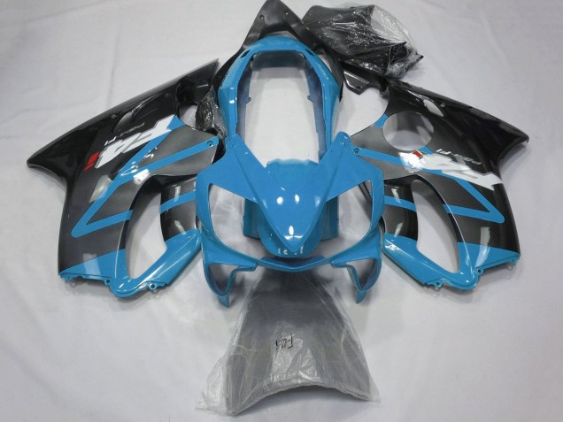 2004-2007 Honda CBR600 F4i Motorcycle Fairings - Light Blue Grey Glossy Black Canada for Sale