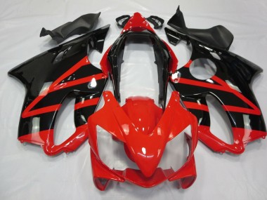2004-2007 Honda CBR600 F4i Motorcycle Fairings - Red Glossy Black Canada for Sale