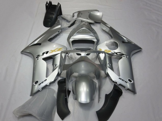 2003-2004 Kawasaki ZX6R Motorcycle Fairing - Silver Canada for Sale