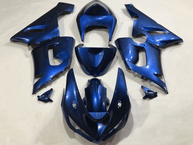 2005-2006 Kawasaki ZX6R Motorcycle Fairings - Blue Canada for Sale