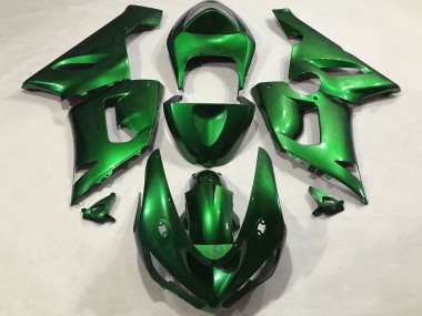 2005-2006 Kawasaki ZX6R Motorcycle Fairings - Candy Green Canada for Sale