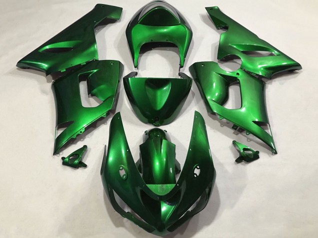 2005-2006 Kawasaki ZX6R Motorcycle Fairings - Candy Green Canada for Sale