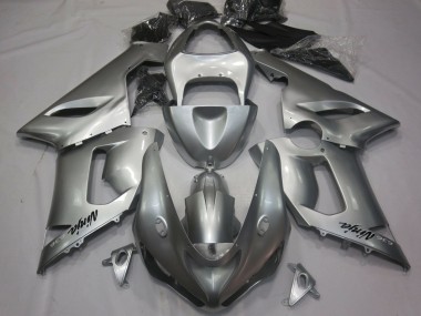 2005-2006 Kawasaki ZX6R Motorcycle Fairings - Silver Canada for Sale