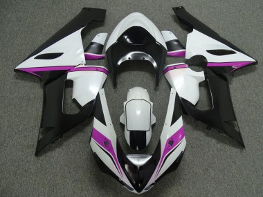 2005-2006 Kawasaki ZX6R Motorcycle Fairings - White Black Pink Canada for Sale