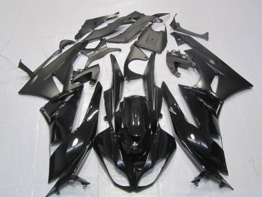 2007-2008 Kawasaki ZX6R Motorcycle Fairings - Glossy Black Matte Black Canada for Sale