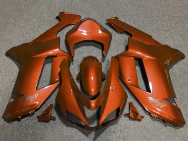 2007-2008 Kawasaki ZX6R Motorcycle Fairings - Orange Canada for Sale