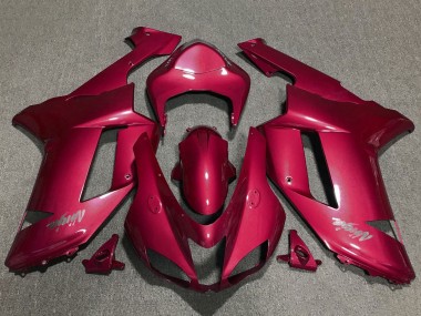 2007-2008 Kawasaki ZX6R Motorcycle Fairings - Red Chrome Canada for Sale