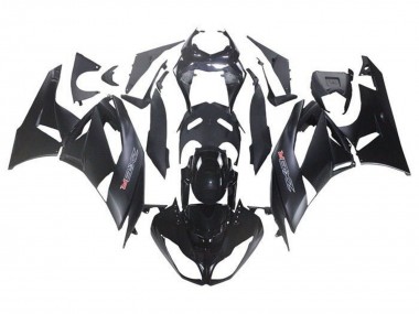 2009-2012 Kawasaki ZX6R Motorcycle Fairing Kits - Glossy Black Matte Black Canada for Sale