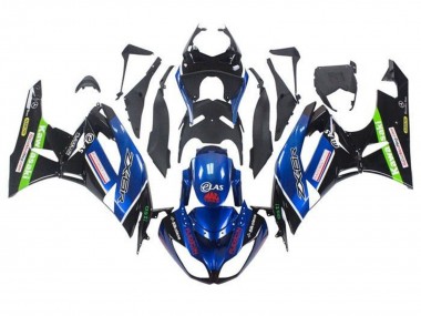 2009-2012 Kawasaki ZX6R Motorcycle Fairings - Blue Glossy Black Red Green Canada for Sale