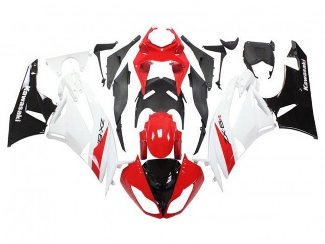 2009-2012 Kawasaki ZX6R Motorcycle Fairings - Red White Black Canada for Sale