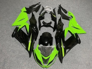 2013-2018 Kawasaki ZX6R Motorcycle Fairings - Light Green Glossy Black Canada for Sale