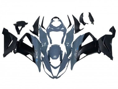 2013-2018 Kawasaki ZX6R Motorcycle Fairings - Grey Matte Black Canada for Sale