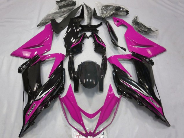 2013-2018 Kawasaki ZX6R Motorcycle Fairings - Pink Glossy Black Canada for Sale