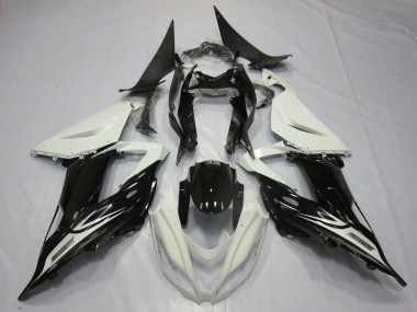 2013-2018 Kawasaki ZX6R Motorcycle Fairings - Pearl White Glossy Black Canada for Sale