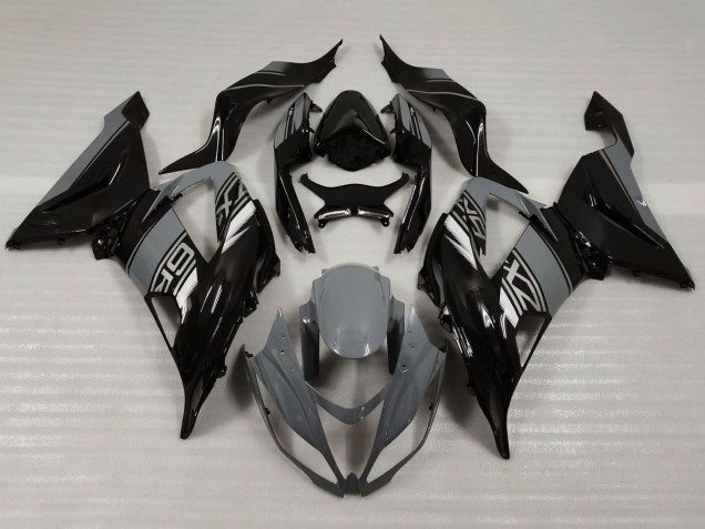2013-2018 Kawasaki ZX6R Motorcycle Fairings - Nardo Grey Glossy Black Canada for Sale
