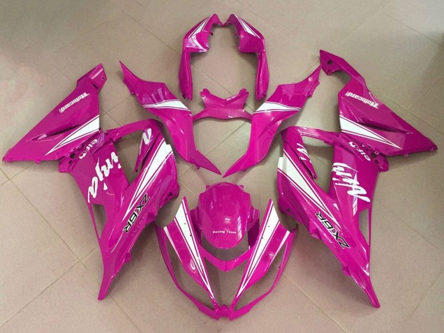 2013-2018 Kawasaki ZX6R Motorcycle Fairings - Pink White Canada for Sale