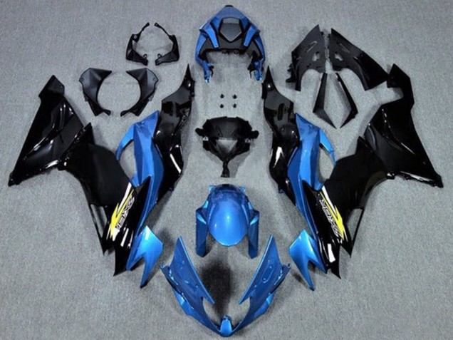 2019-2022 Kawasaki ZX6R Motorcycle Fairings - Blue Glossy Black Yellow Canada for Sale