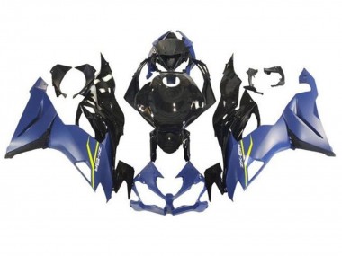2019-2022 Kawasaki ZX6R Motorcycle Fairings - Matte Blue Glossy Black Canada for Sale