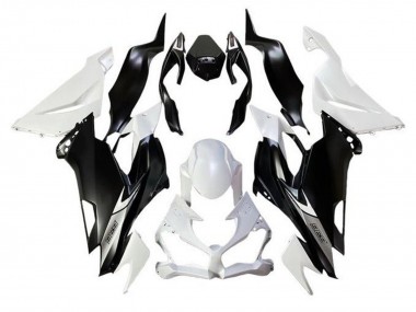 2019-2022 Kawasaki ZX6R Motorcycle Fairings - White Matte Black Canada for Sale