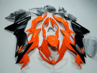 2019-2022 Kawasaki ZX6R Motorcycle Fairings - Orange Matte Black Canada for Sale