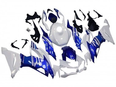 2019-2022 Kawasaki ZX6R Motorcycle Fairings - White Blue Canada for Sale