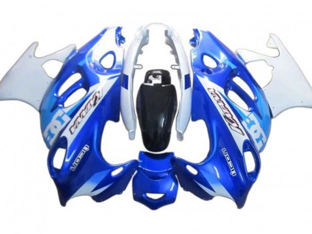 2004-2006 Suzuki GSX600F/GSX750F Motorcycle Fairings - White Blue DC Canada for Sale