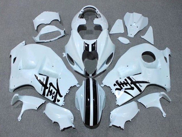 1996-2007 Suzuki GSXR1000 Motorcycle Fairings - White Black Stripe Canada for Sale
