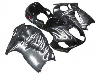 1996-2007 Suzuki GSXR1000 Motorcycle Fairings - Grey Black White Flame Canada for Sale