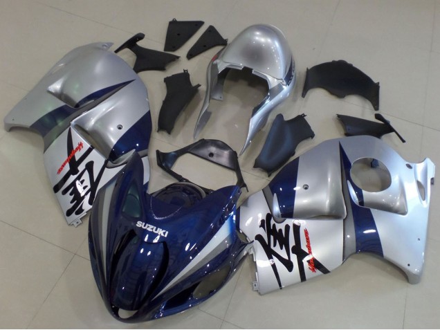 1996-2007 Suzuki GSXR1000 Motorcycle Fairings - Silver Dark Blue Canada for Sale