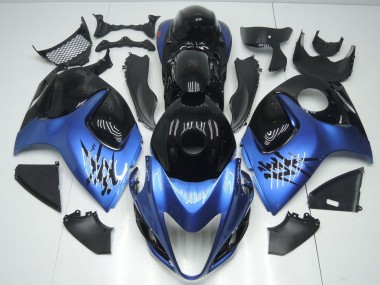 2008-2020 Glossy Black Light Blue Suzuki GSXR 1300 Hayabusa Motorcycle Fairings Canada for Sale