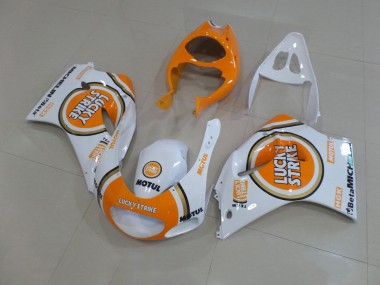 1991-1996 Suzuki RGV250 VJ22 Motorcycle Fairings - White Orange Lucky Strike Motul Canada for Sale