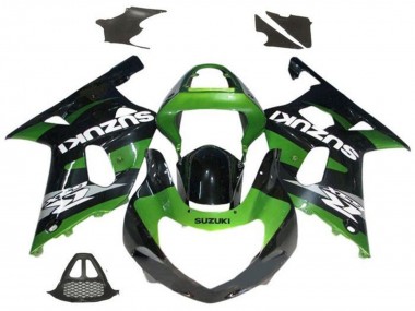 2000-2002 Suzuki GSXR1000 Motorcycle Fairings - Green Glossy Black Grey White Canada for Sale