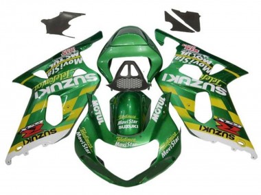2000-2002 Suzuki GSXR1000 Motorcycle Fairings - Green Yellow White Motul Canada for Sale