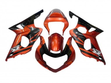 2000-2002 Suzuki GSXR1000 Motorcycle Fairings - Orange Black Canada for Sale