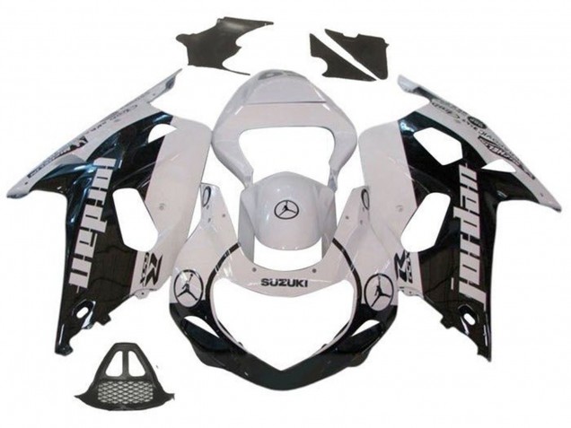2000-2002 Suzuki GSXR1000 Motorcycle Fairings - White Black Jordan Canada for Sale