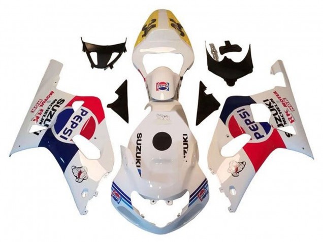 2000-2002 Suzuki GSXR1000 Motorcycle Fairings - White Red Blue Pepsi Canada for Sale