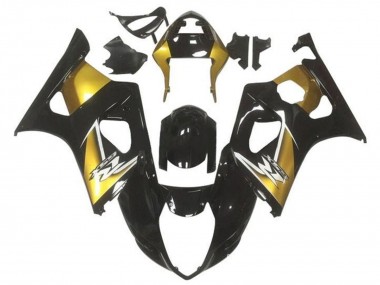 2003-2004 Suzuki GSXR 1000 Motorcycle Fairings - Gold Glossy Black Canada for Sale