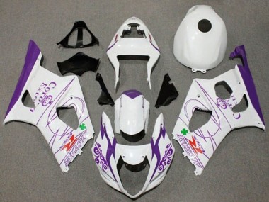 2003-2004 Suzuki GSXR 1000 Motorcycle Fairings - White Purple Corona Alstare Canada for Sale