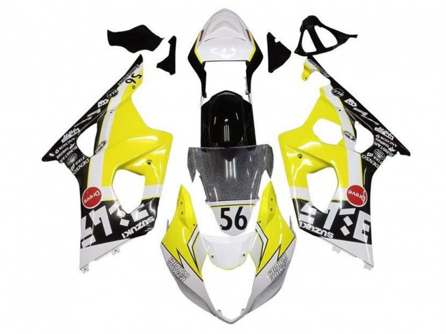 2003-2004 Suzuki GSXR 1000 Motorcycle Fairings - Yellow White Black Canada for Sale