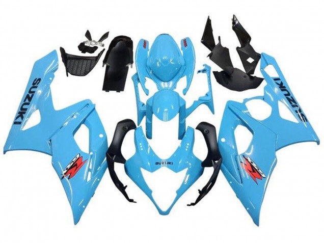 2005-2006 Suzuki GSXR 1000 Motorcycle Fairings - Light Blue Black Red Canada for Sale
