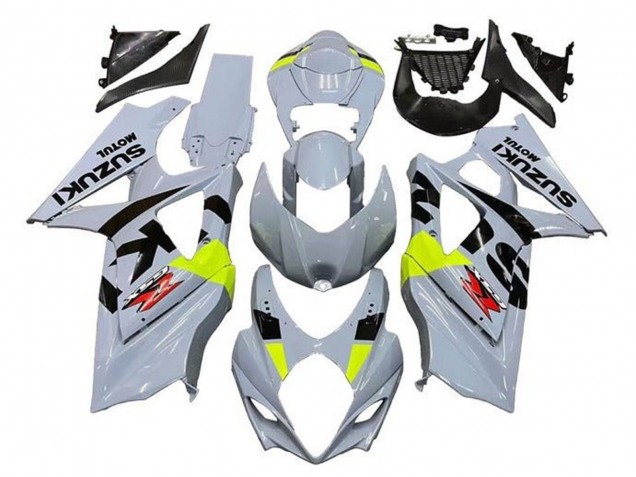 2005-2006 Suzuki GSXR 1000 Motorcycle Fairings - Grey Black Neon Yellow Red Canada for Sale