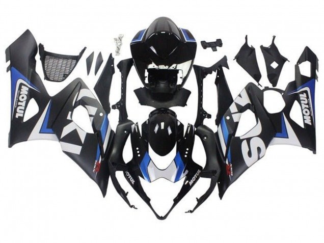 2005-2006 Suzuki GSXR 1000 Motorcycle Fairings - Matte Black Blue White Canada for Sale