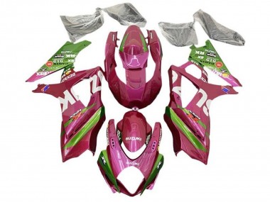 2005-2006 Suzuki GSXR 1000 Motorcycle Fairings - Pink Green Canada for Sale