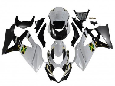 2005-2006 Suzuki GSXR 1000 Motorcycle Fairings - White Black Yellow Jamaica Canada for Sale