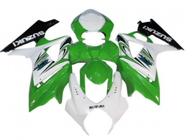 2005-2006 Suzuki GSXR 1000 Motorcycle Fairings - White Green Black Canada for Sale