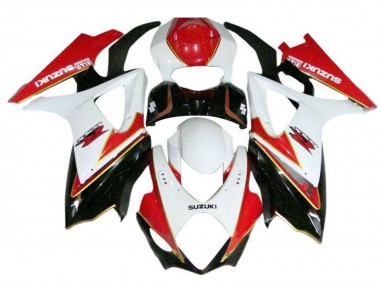 2005-2006 Suzuki GSXR 1000 Motorcycle Fairings - White Red Black Gold Canada for Sale