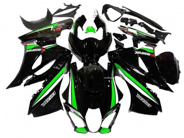 2017-2024 Suzuki GSXR1000 Motorcycle Fairings - Black Green White Stripe Canada for Sale